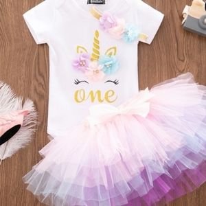 1st Birthday Unicorn Adorable tutu
